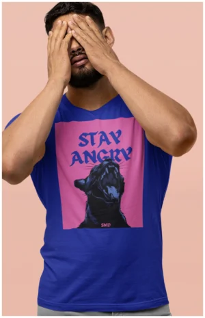 Stay Angry fitted male (4)